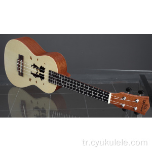 Çift holding elleri ukulele